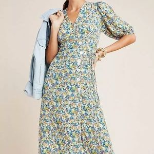 Faithful the brand Marta midi dress 6 NWT